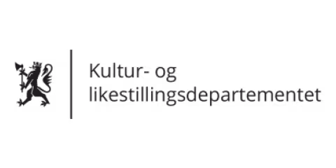 Kultur og likestillingsdepartementet logo